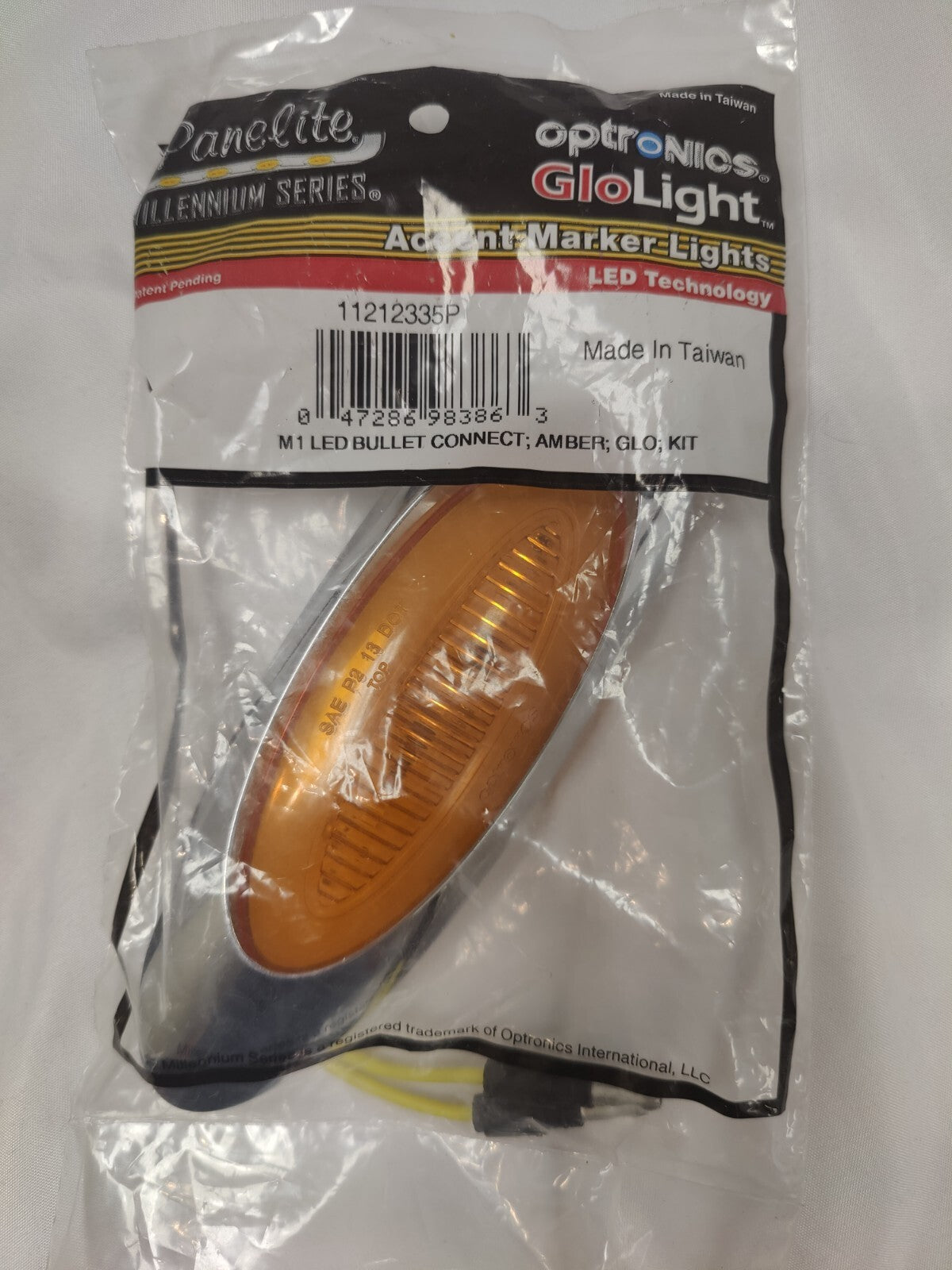 Optronics Panelite ® Millennium Series ® 6.5” Sealed LED Marker/Clearance Light Amber - 11212335P Tractolaser