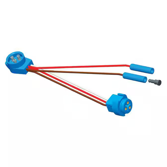 Grote 9" 18 Gauge Six-Wire Straight Male Pin Y-Adapter Pigtail Tractolaser