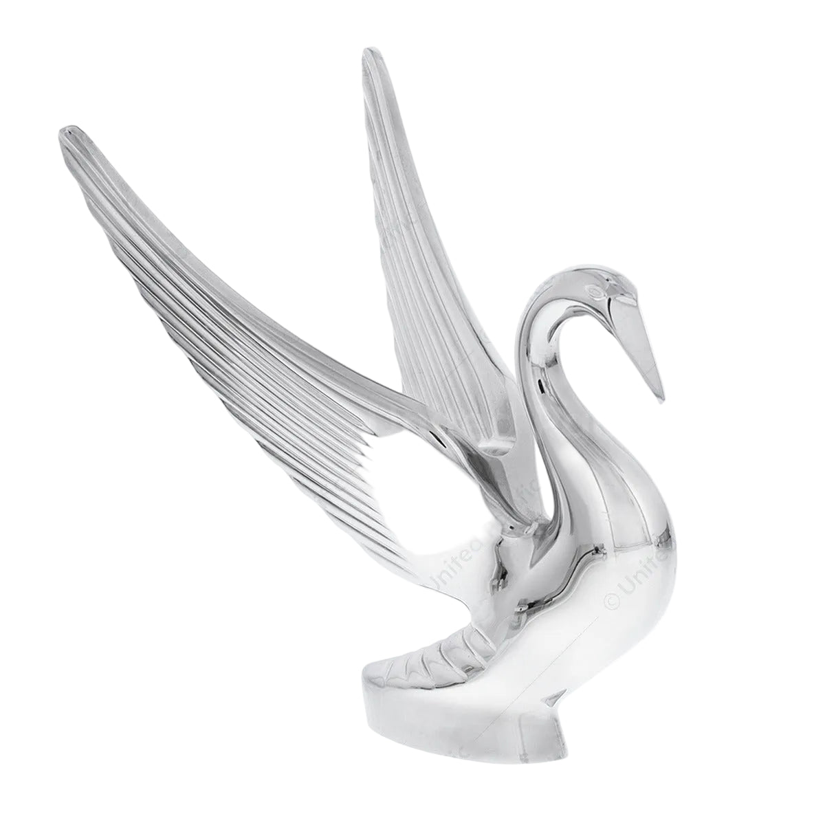 Die-Cast Swan Hood Ornament - Chrome 72001 UP Tractolaser