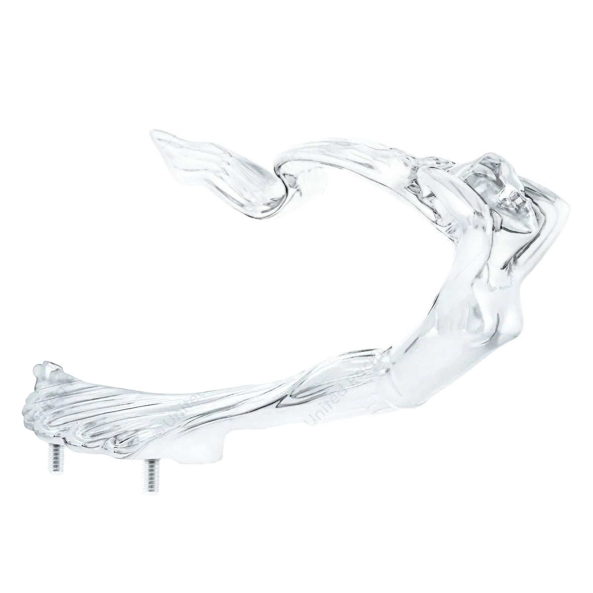 Die-Cast Flying Goddess Hood Ornament - Chrome 72019 UP Tractolaser