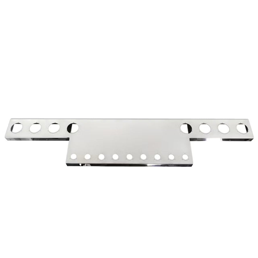45" Wide Universal Rear T-Bar & Panel With 4" & 2" Light Cutouts Tractolaser