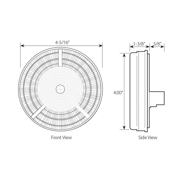 AMS Prime Series 4" LED Light RED Tractolaser