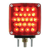AMS-374AR-L Pearl Series Square Double Face LED Light RED/AMB LEFT Tractolaser