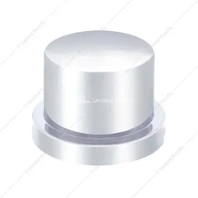 1/2" X 5/8" CHROME PLASTIC FLAT TOP NUT COVER - PUSH-ON (BULK) PACK X 10 10751 Tractolaser