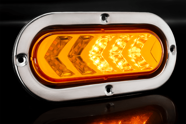 Arrow Directional Lamp 30 LED Steel Ring AMB Tractolaser