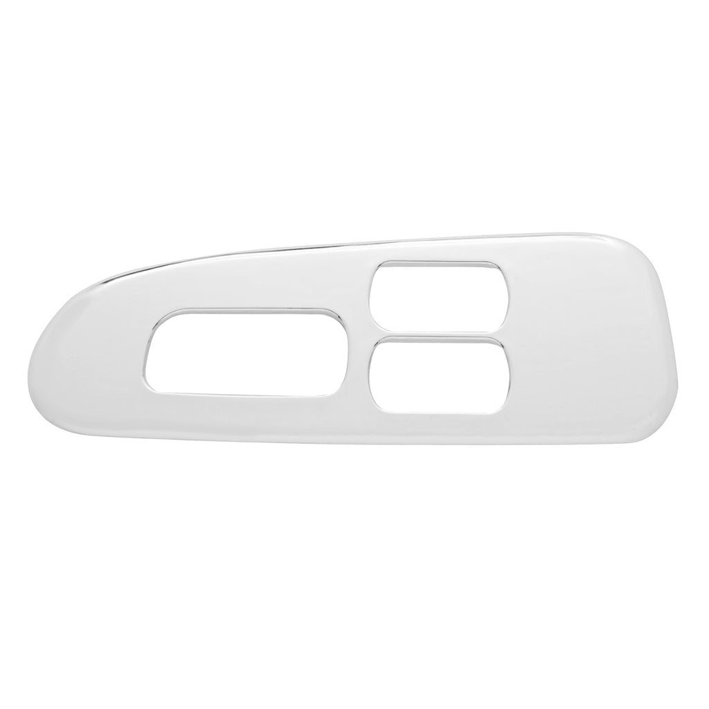 CHROME PLASTIC WINDOW SWITCH TRIM FOR 2008+ PETERBILT 389/388- DRIVER (3 OPENINGS) 41197 Tractolaser