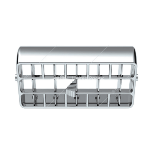 CHROME PLASTIC A/C VENT FOR 2001-05 PETERBILT - CENTER 41015 Tractolaser