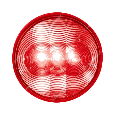 3 LED 4" ROUND LIGHT (STOP, TURN, & TAIL)-RED LED/RED LENS 38064B Tractolaser