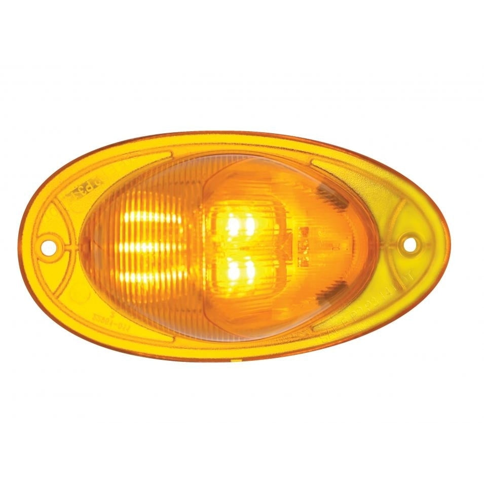 7 LED TURN SIGNAL LIGHT FOR 2008-2017 FREIGHTLINER CASCADIA - DOME LENS, AMBER LED/AMBER LENS 37077 Tractolaser