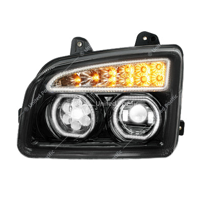 BLACKOUT 11 LED HEADLIGHT FOR 2015-2024 KENWORTH T880-DRIVER 32862 Tractolaser
