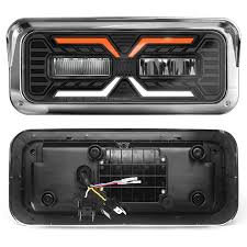Truck Headlight Halo LED Headlights For Kenworth W900 T800 T600 (pair) Tractolaser