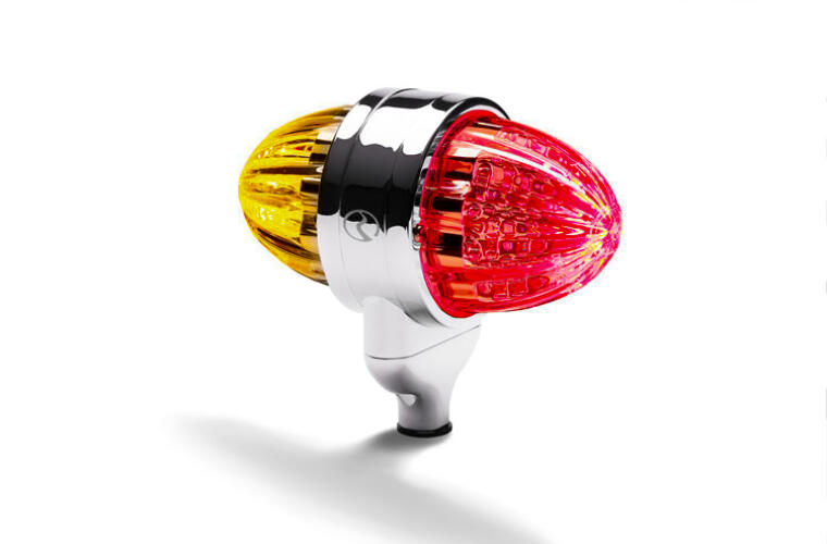 ICON NXT Double Faced Watermelon Fender light with colored light lenses HEROFENDER ROADWORKS Tractolaser