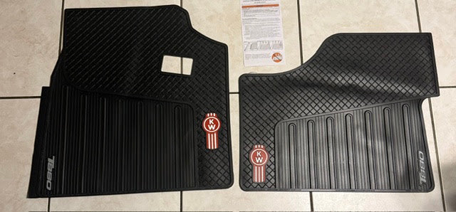 FLOOR MATS KENWORTH T880 X 2 GENUINE Tractolaser