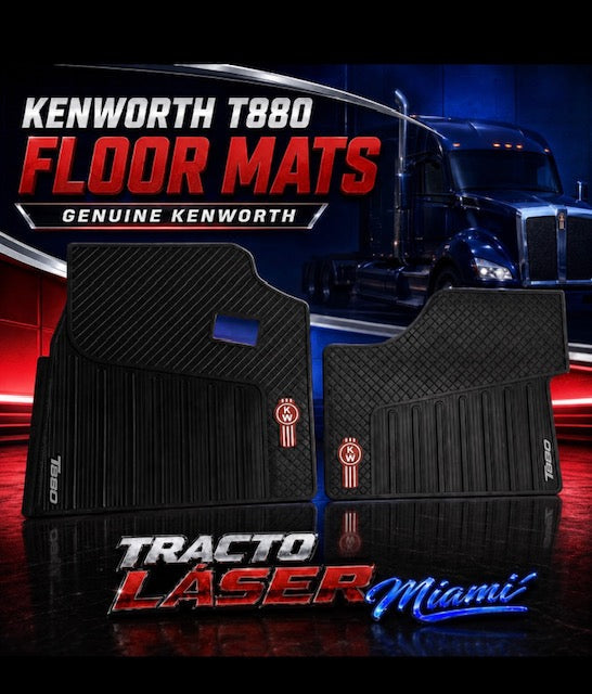 FLOOR MATS KENWORTH T880 X 2 GENUINE Tractolaser