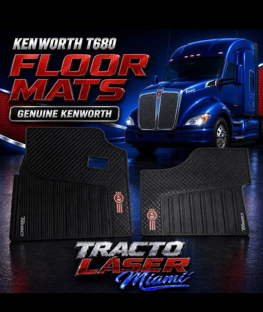FLOOR MATS KENWORTH T680 X 2 GENUINE Tractolaser