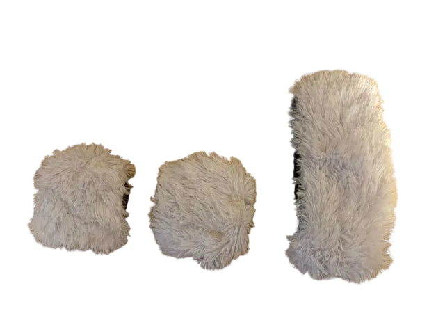 WHITE PLUSH PEDALS FOR PETERBILT OR KENWORTH X3 Tractolaser