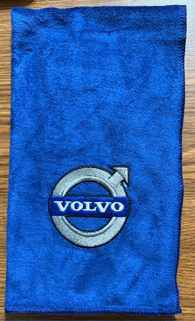 CABIN INTERIOR TOWEL VOLVO BLUE 24" X 13" Tractolaser