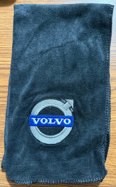 CABIN INTERIOR TOWEL VOLVO BLACK 24" X 13" Tractolaser