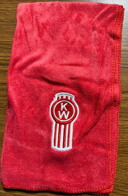 CABIN INTERIOR TOWEL KENWORTH RED 24" X 13" Tractolaser