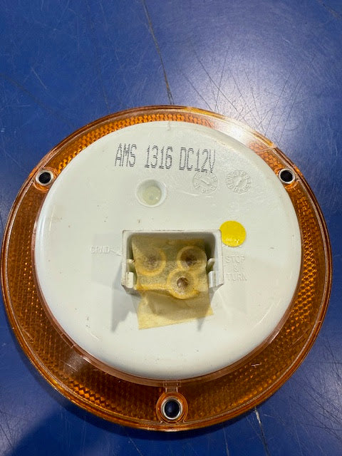 AMS-8070 4" Round Stop Turn Tail led arround reflective AMB/CLEAR Tractolaser