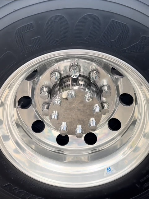 Polished 304 Stainless Steel Multi-Fit Rear Axle Hub Cover X 4 Tractolaser