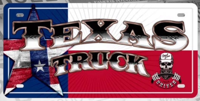 CHAPA (PLACA) DE LUJO TEXAS TRUCK Tractolaser