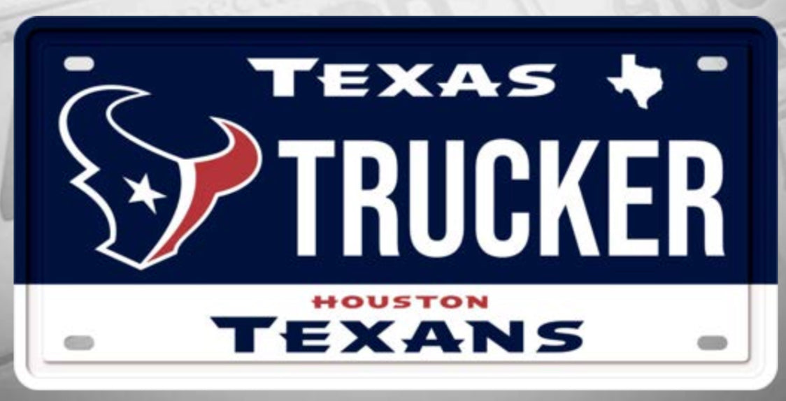 CHAPA (PLACA) DE LUJO TEXAS TRUCKER Tractolaser