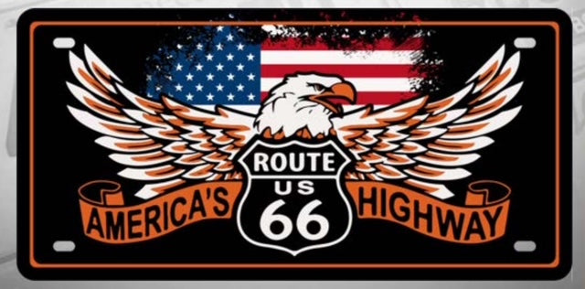 CHAPA (PLACA) DE LUJO AGUILA AMERICAS 66 Tractolaser