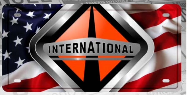 CHAPA (PLACA) DE LUJO INTERNATIONAL LOGO Tractolaser