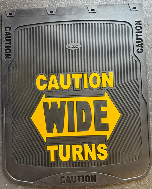 MUD FLAP 24” X 30” CAUTION WIDE COLOR BLACK X 2 (Copia) (Copia) (Copia) (Copia) (Copia) Tractolaser