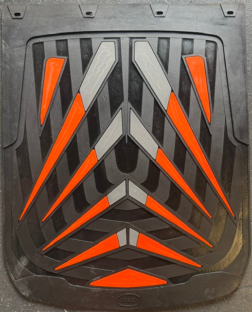 MUD FLAP 24” X 30” ORANGE 10 HORNS COLOR BLACK X 2 (Copia) (Copia) (Copia) (Copia) (Copia) (Copia) (Copia) (Copia) (Copia) (Copia) Tractolaser