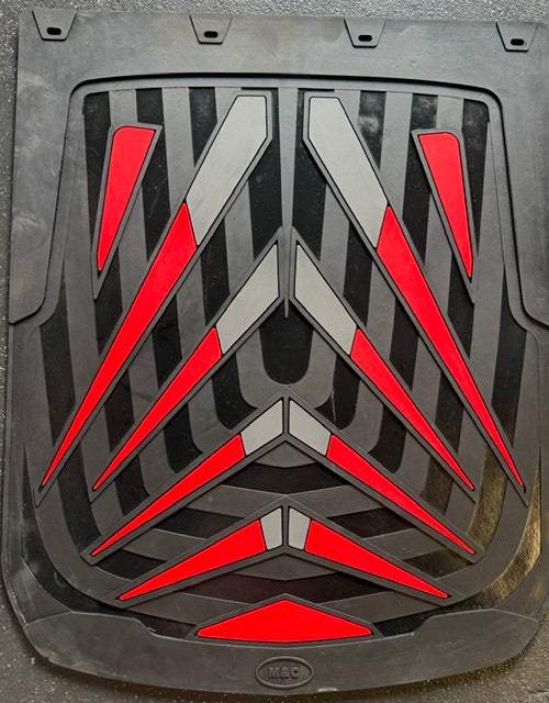 MUD FLAP 24” X 30” 10 RED HORNS COLOR BLACK X 2 (Copia) (Copia) (Copia) (Copia) (Copia) (Copia) (Copia) (Copia) (Copia) (Copia) (Copia) Tractolaser