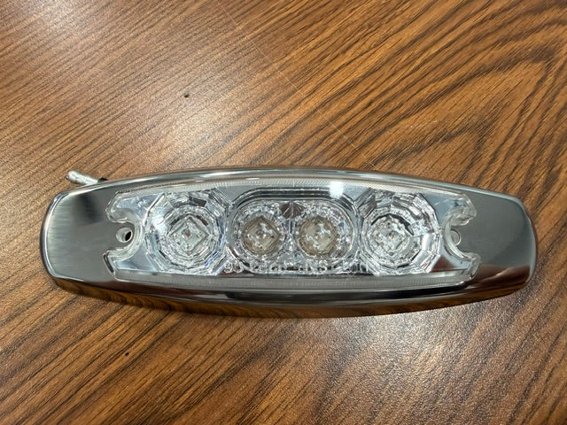 LIGHT MARKET CLEAR LENTS RED 4 LED DIAMONT AMS Tractolaser
