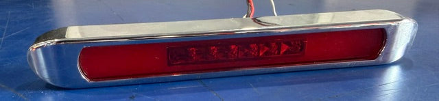 LED LIGHT BAR RED HALLO WHIT BEZEL CHROME 10" Tractolaser