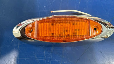 LIGHT MARKET RED 4 LED WHIT BEZEL CHROME AMS HANNA 24v Tractolaser