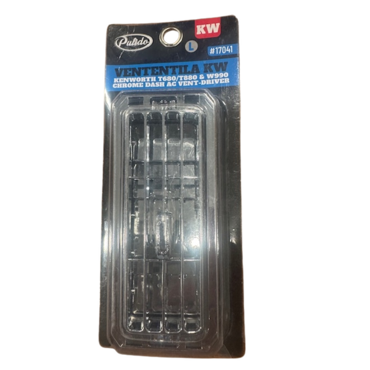 KENWORTH T680/T880 & W990 CHROME DASH AC VENT-DRIVER Tractolaser