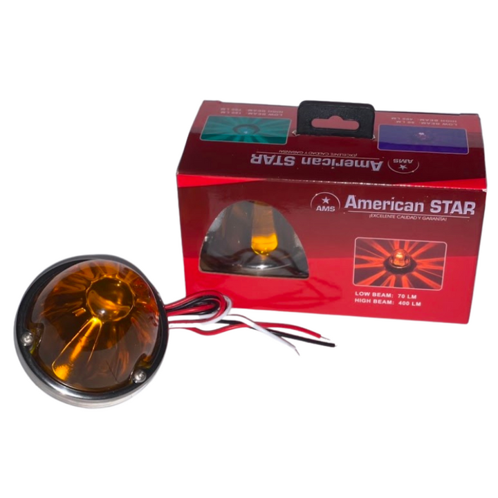 LUZ WATERMELON 2 LENTE DE VIDRIO AMARILLO ESTRELLA GRANDE AMS Tractolaser