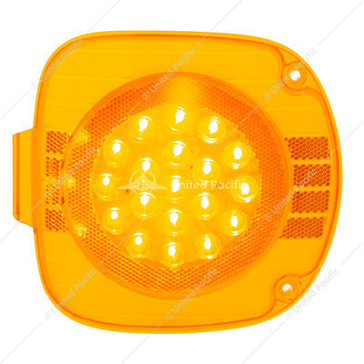 22 LED TURN SIGNAL LIGHT FOR 1996-2010 FREIGHTLINER CENTURY - AMBER LED/AMBER LENS 38928 Tractolaser