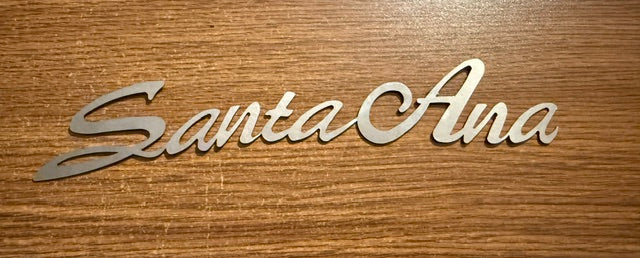 SANTA ANA STANLESS STEEL 11"  LOGO Tractolaser