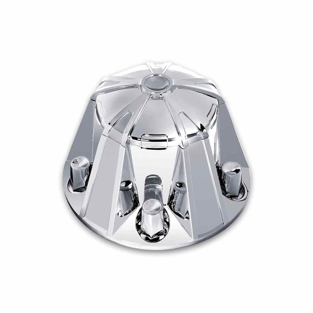 Complete Chrome ABS Plastic Mag Wheel Axle & Nut Cover Kit TRUX THUB-MC1 Tractolaser