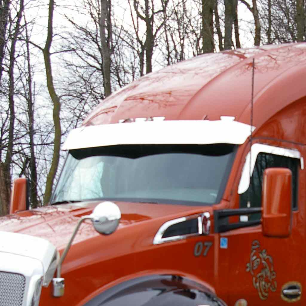 KW. T680/T880 8.5″ HIGH ROOF SUN VISOR (ALL YEARS) – BLANK Tractolaser