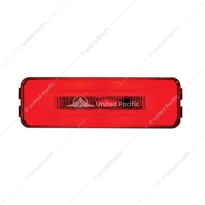 10 LED RECTANGULAR GLOLIGHT (CLEARANCE/MARKER) - RED LED/RED LENS 36993 Tractolaser