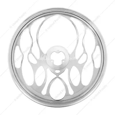 18" CHROME ALUMINUM "BLAZE" STYLE STEERING WHEEL 88150 Tractolaser