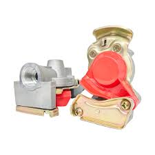 M16/M22/1/2 Brake System Trailer Gladhand Truck Coupling Head RED Lid Automatic Shutter Palm Tractolaser