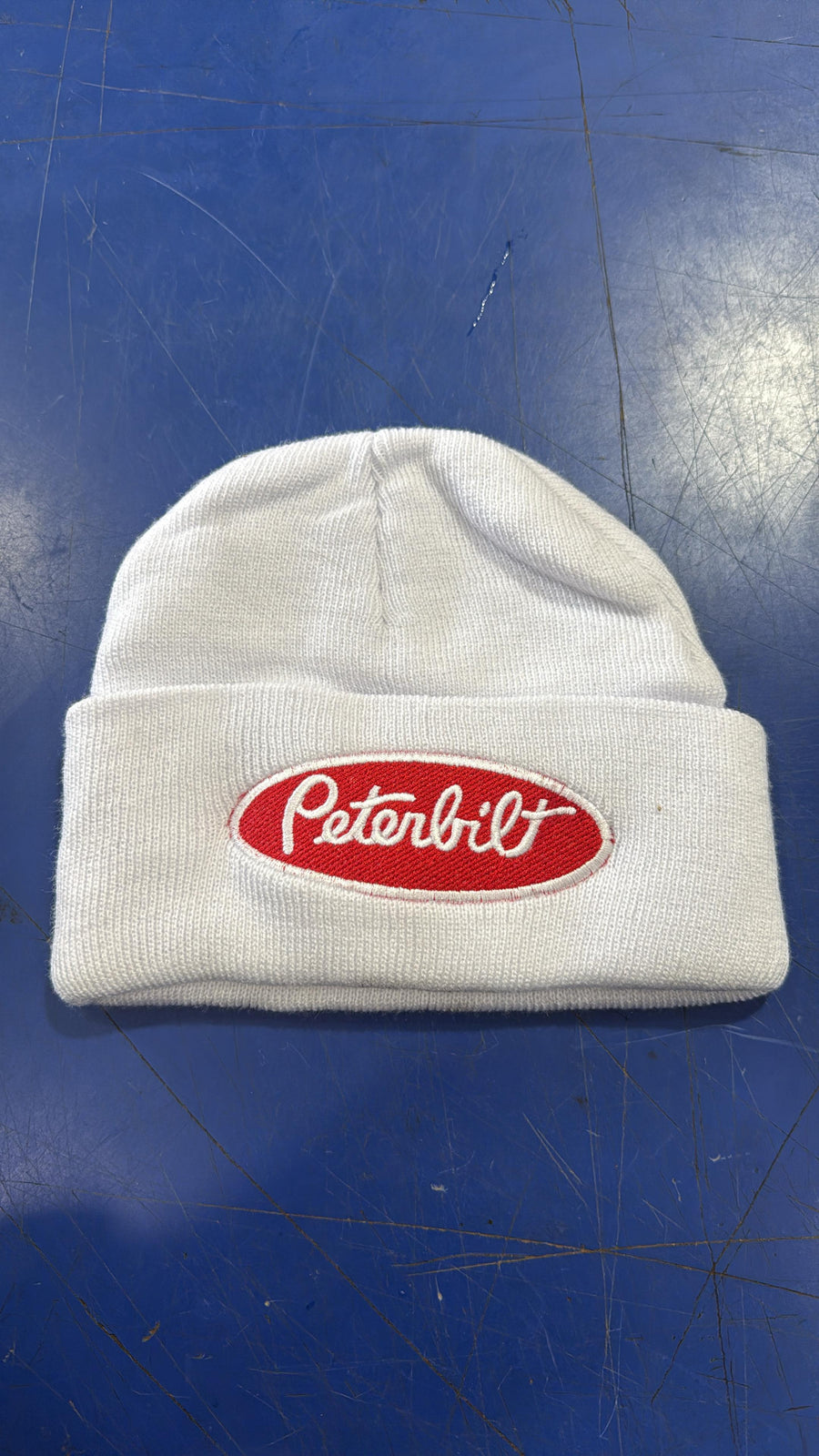GORRO PARA EL FRIO PETERBILT BLANCO Tractolaser