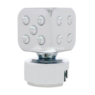 Cube-shaped light with USB connection on a white background