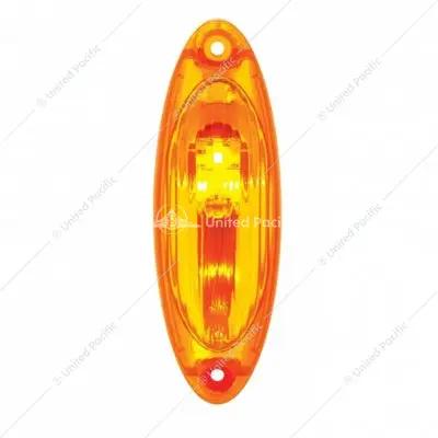 3 AMBER LED REFLECTOR CAB LIGHT FOR 2008-2017 FREIGHTLINER CASCADIA - AMBER LENS 36951 Tractolaser