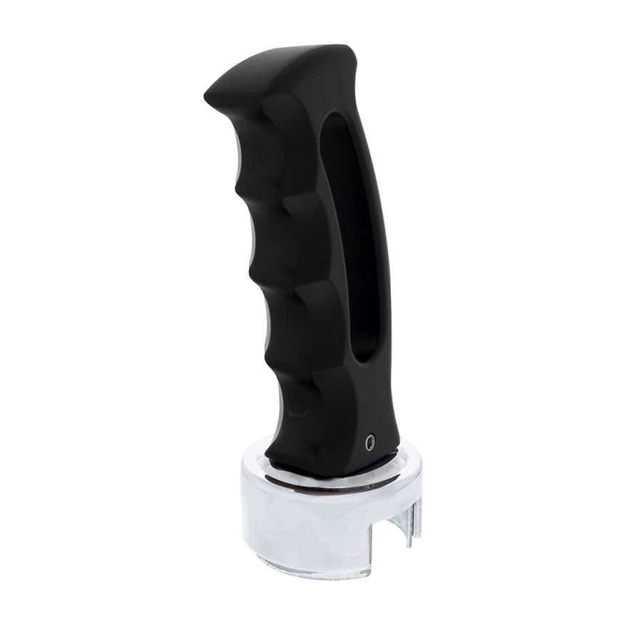 SLOT STYLE GEARSHIFT KNOB WITH 13/15/18 SPEED ADAPTER - BLACK 70694 Tractolaser