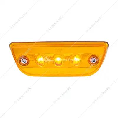 3 LED CAB LIGHT FOR 2013-2021 PETERBILT 579 & KENWORTH T680/T770/T880 -AMBER LED/LENS 36808 Tractolaser