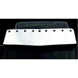 18" Through 21" Stainless Steel New V-Style Visor For Volvo Tractolaser